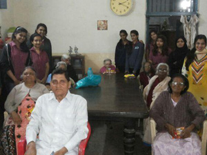 Visit to orphanage and home for senior citizens