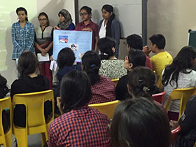 Std 12th Science group project presentation Photos of presentation